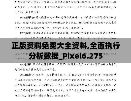 正版资料免费大全资料,全面执行分析数据_Pixel6.275