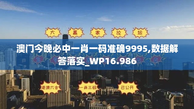 澳门今晚必中一肖一码准确9995,数据解答落实_WP16.986