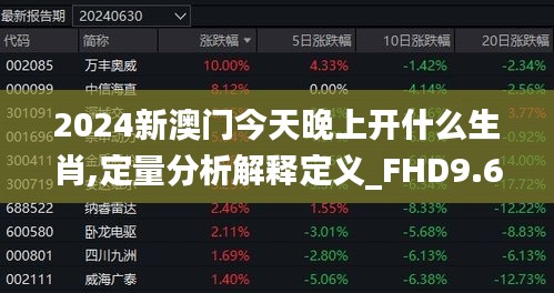 2024新澳门今天晚上开什么生肖,定量分析解释定义_FHD9.687