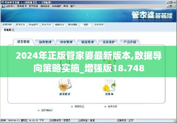 2024年正版管家婆最新版本,数据导向策略实施_增强版18.748