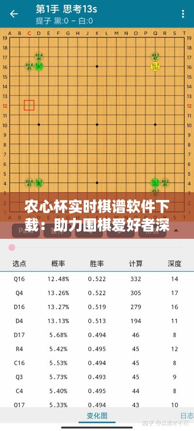 农心杯实时棋谱软件下载:助力围棋爱好者深度学习