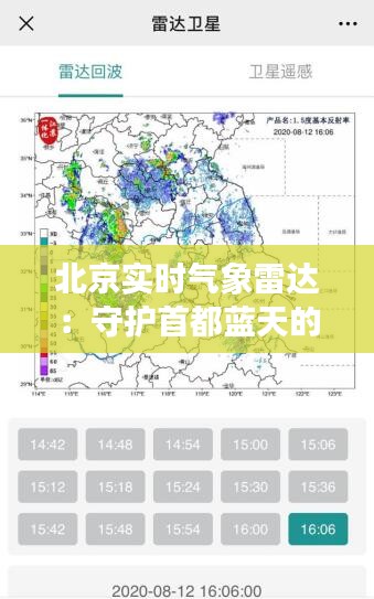 北京实时气象雷达：守护首都蓝天的科技利器