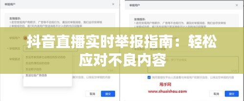 抖音直播实时举报指南:轻松应对不良内容