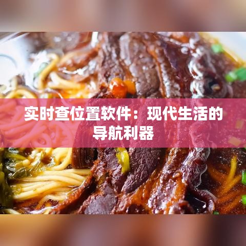 实时查位置软件:现代生活的导航利器