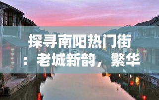 探寻南阳热门街:老城新韵,繁华依旧