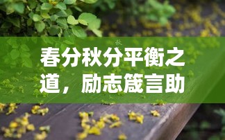 春分秋分平衡之道,励志箴言助你奋进不息!