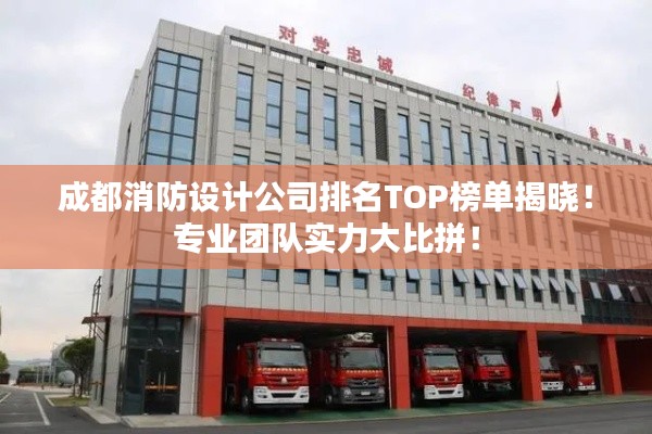 成都消防设计公司排名TOP榜单揭晓！专业团队实力大比拼！