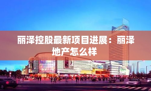 丽泽控股最新项目进展：丽泽地产怎么样 