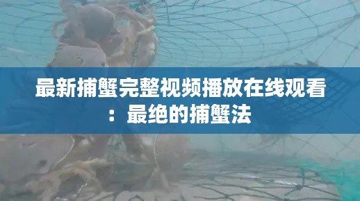 最新捕蟹完整视频播放在线观看:最绝的捕蟹法