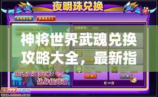 神将世界武魂兑换攻略大全，最新指南助你轻松获取！