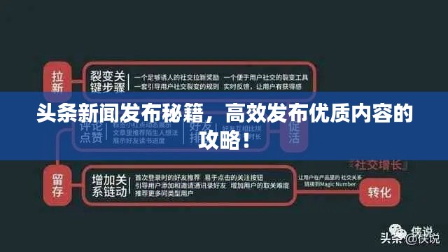 头条新闻发布秘籍,高效发布优质内容的攻略!