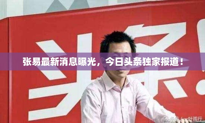 张易最新消息曝光，今日头条独家报道！