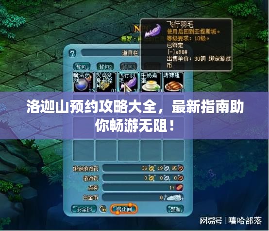 洛迦山预约攻略大全，最新指南助你畅游无阻！