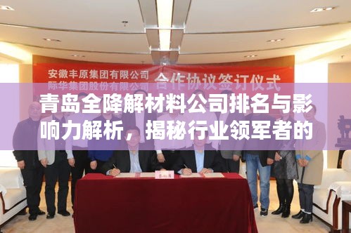 青岛全降解材料公司排名与影响力解析，揭秘行业领军者的秘密