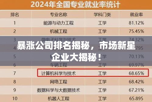 暴涨公司排名揭秘，市场新星企业大揭秘！