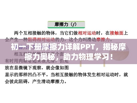 初一下册摩擦力详解PPT,揭秘摩擦力奥秘,助力物理学习!