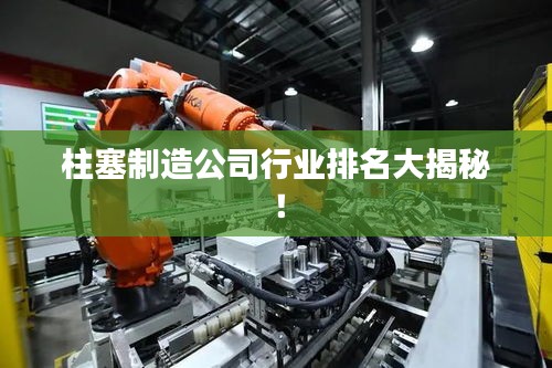 柱塞制造公司行业排名大揭秘!