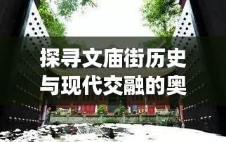 探寻文庙街历史与现代交融的奥秘,最新视频揭秘!