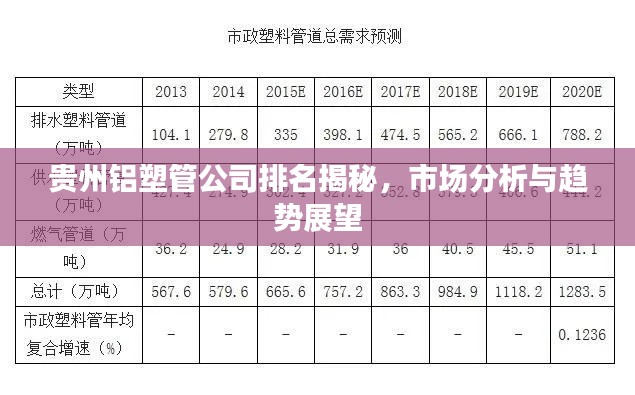贵州铝塑管公司排名揭秘,市场分析与趋势展望